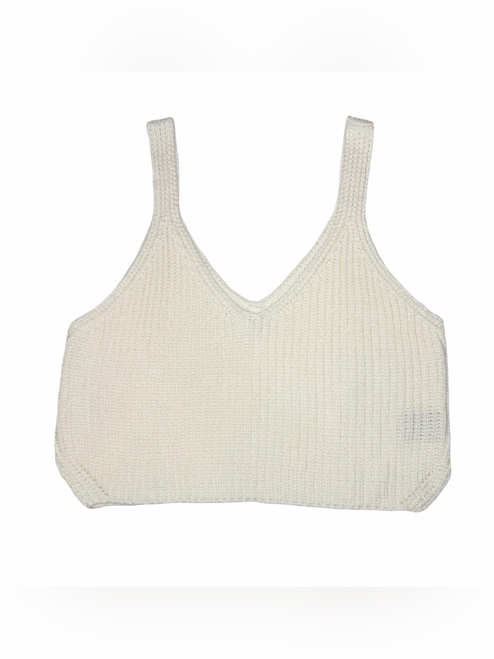 Wishlist Knit Crop Sweater Tank Boho Layering Coastal Minimalist Cozy Neutral